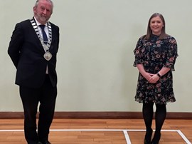 Cathaoirleach and Leas Cathaoirleach 2020.  Cllr Pasty Glennon & Cllr Avril Cronin